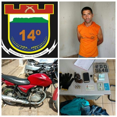 Sob condicional, ex-detento é preso suspeito de assaltos em Serra Talhada e região; veja foto
