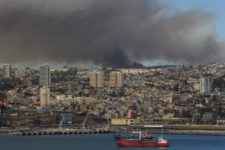 Incêndio florestal afeta quase seis mil pessoas em Viña del Mar, no Chile