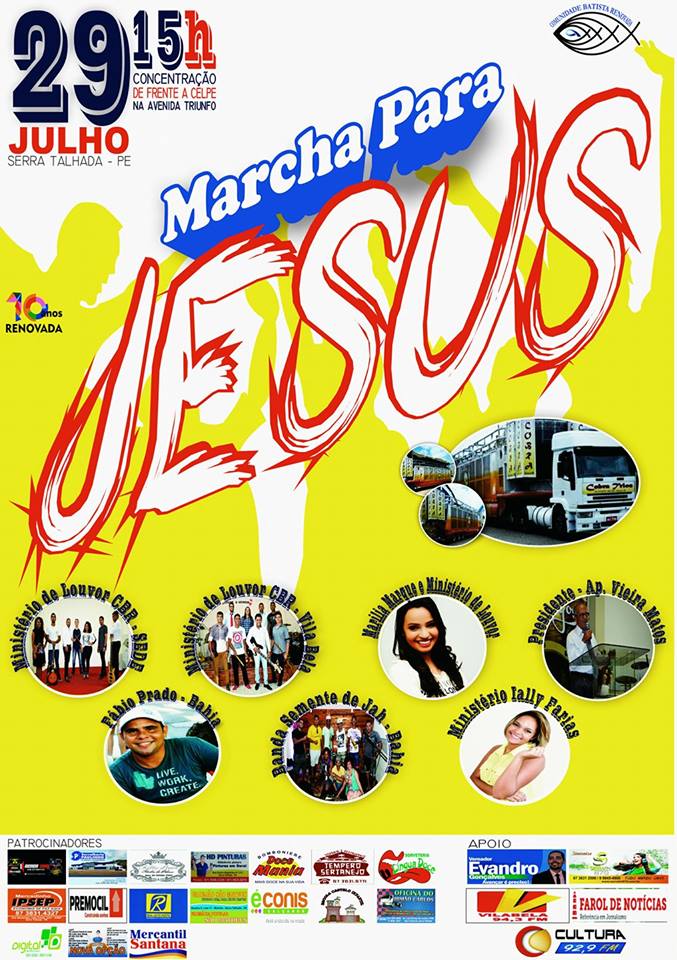 1ª Marcha para Jesus deve atrair milhares de fiéis em Serra Talhada