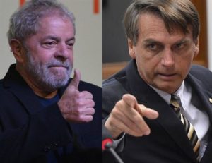 Lula lidera pesquisa para presidência; Bolsonaro fica em 2º