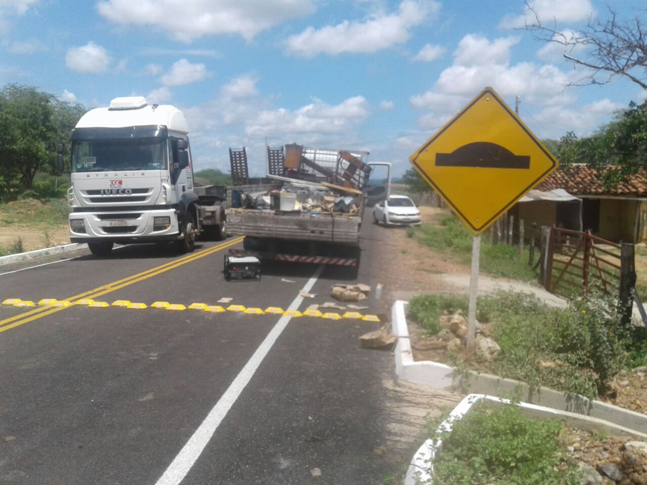 Estrada de Bernardo Vieira, em ST, ganha mais segurança