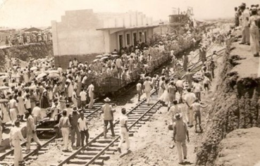 A inauguração da Estação Ferroviária de ST em 1957 Farol de Notícias