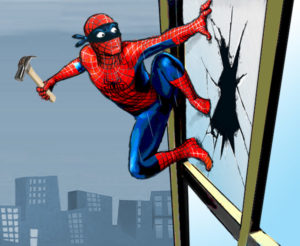 "Homem Aranha" escala poste em ST e faz furtos