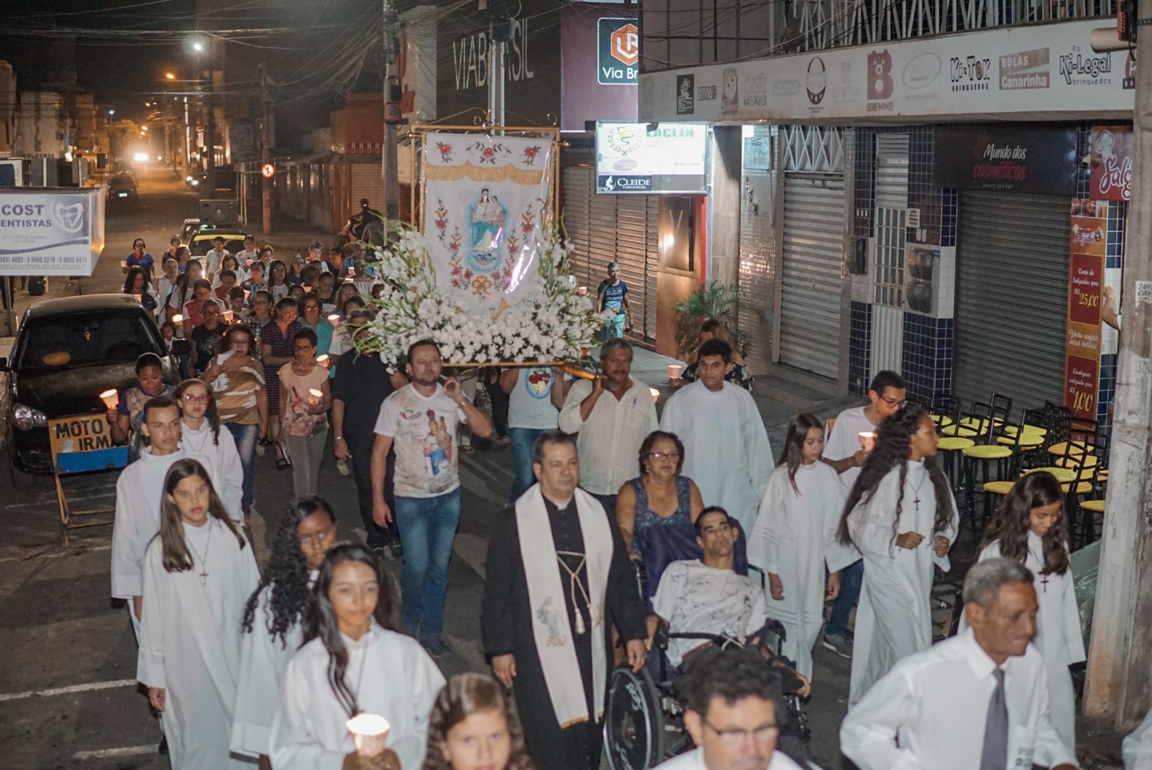 Procissão abre Festa de N. Srª. do Rosário em ST