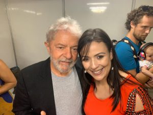 Márcia justifica filiação ao PT com elogios a Lula