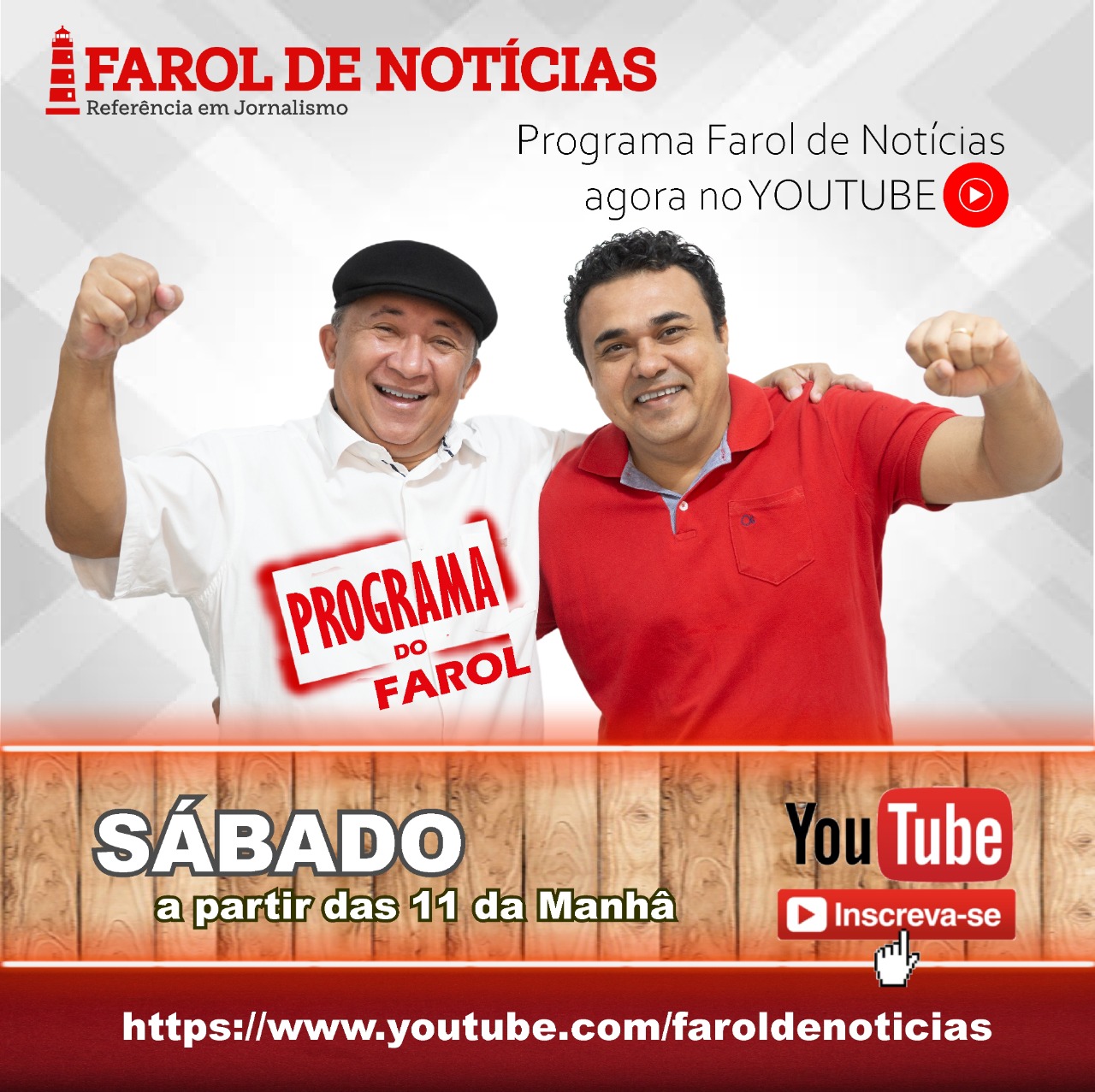 Farol ganha 500 inscritos no Youtube em 24h