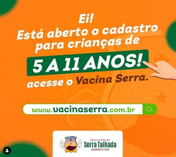 Aberto cadastro para crianças contra a Covid em ST