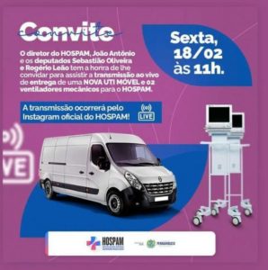 Hospam ganha reforço na próxima sexta-feira (18)