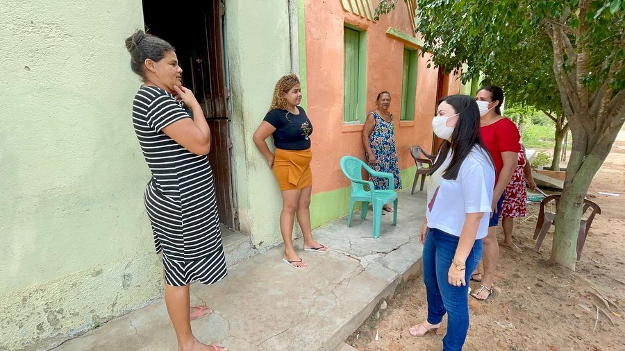 Márcia é recebida com euforia na zona rural de ST