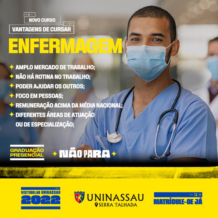 Uninassau Serra Talhada abre inscrições para Enfermagem