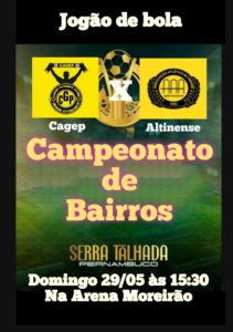 Campeonato de bairros começa em Serra Talhada