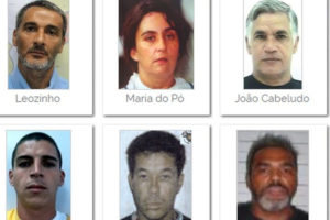 Xixi, Caipira e Maria do Pó: os 10 criminosos mais procurados