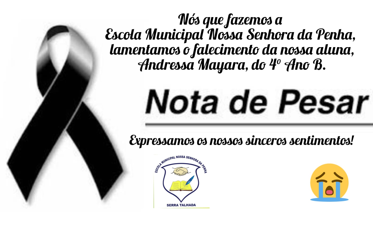 Estudante de 9 anos morre em ST