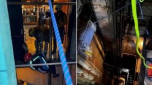 Turistas ficam presos debaixo da terra após elevador quebrar