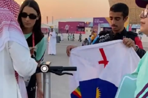Repórter tem bandeira de PE tomada no Catar