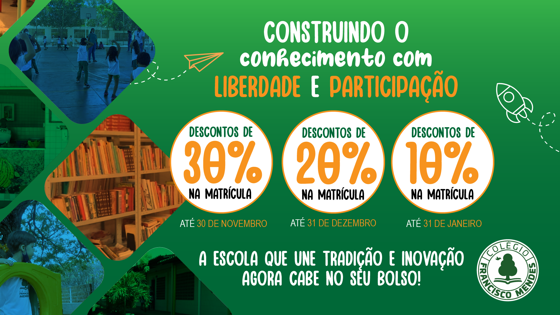 Colégio Francisco Mendes abre período de matrículas para 2023