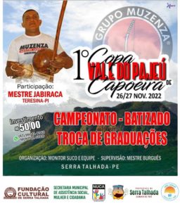 Serra Talhada vai sediar 1ª Copa do Vale do Pajeú de Capoeira