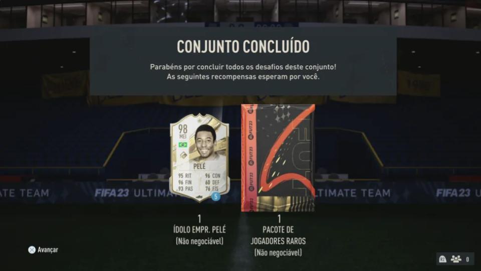 FIFA 23 distribui carta "perfeita" de Pelé