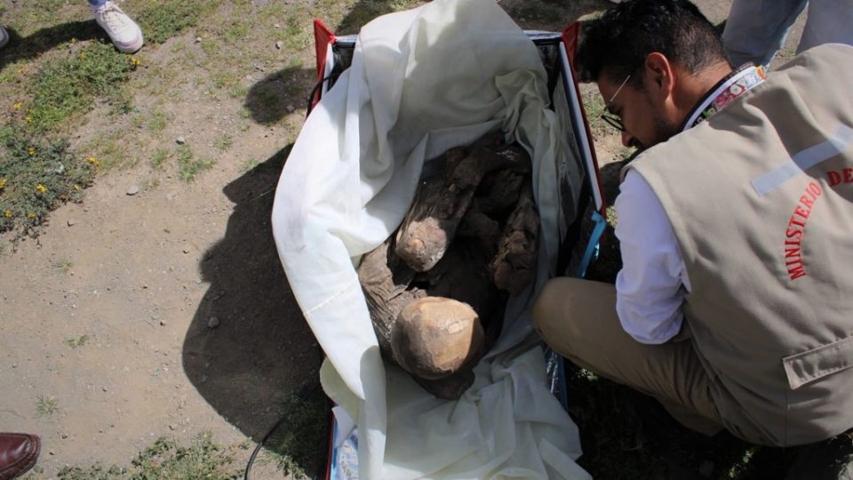Múmia pré-hispânica é encontrada em mochila de entregador