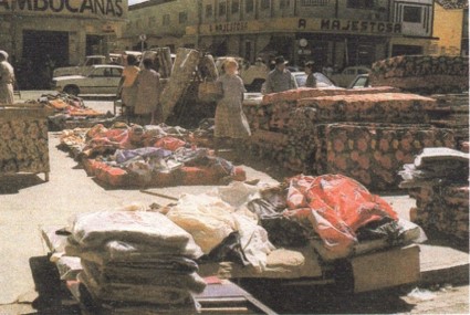 O calçadão e a Feira dos Colchões nos anos 1970 em ST