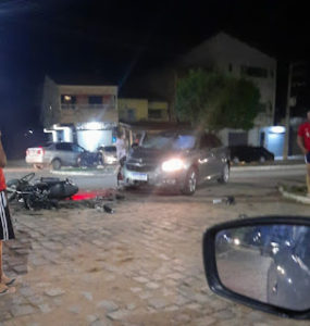 Colisão deixa ferido motociclista de delivery em Belmonte