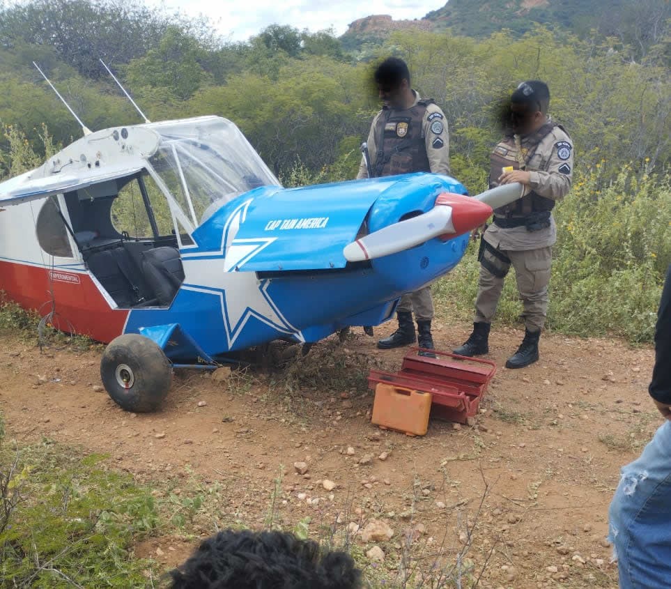 Aeronave realiza pouso forçado na zona rural de Casa Nova-BA