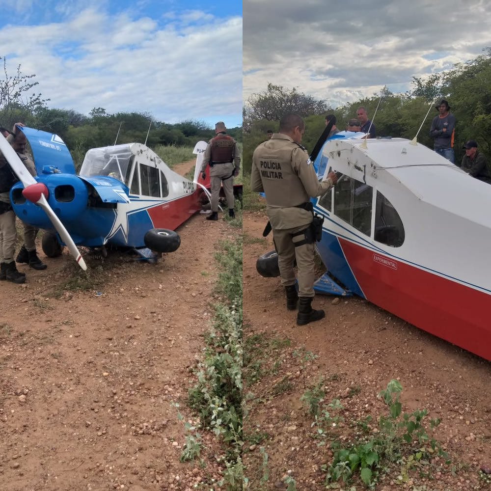 Aeronave realiza pouso forçado na zona rural de Casa Nova-BA
