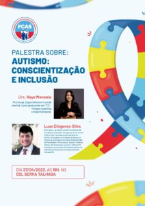 Palestra sobre 'Autismo: Conscientização e Inclusão'