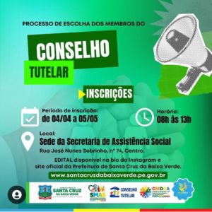 Santa Cruz abre inscrições para novo Conselho Tutelar
