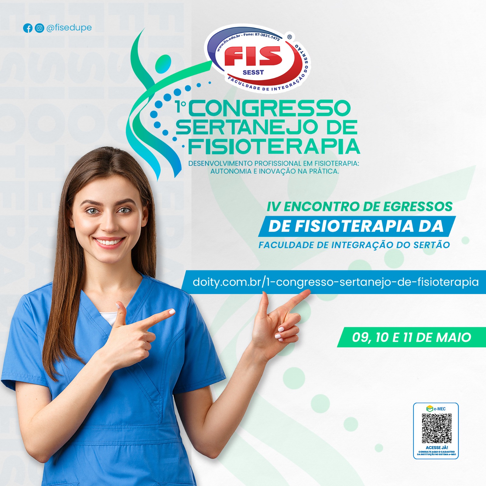 Serra Talhada sedia o 1º Congresso Sertanejo de Fisioterapia na FIS