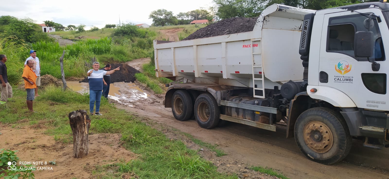 Começa recuperação das estradas de Calumbi