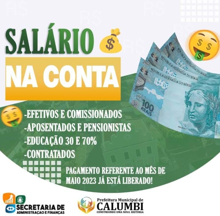 Prefeitura de Calumbi garante pagamento em dia