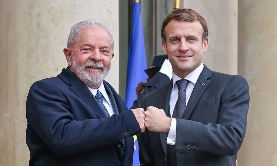 Lula discute acordo Mercosul-UE com Macron em Paris