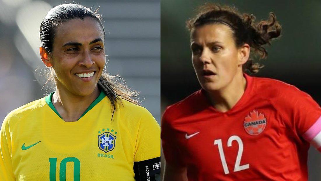 Brasil x Canadá: Marta e Sinclair duelam por recorde histórico na Copa do Mundo