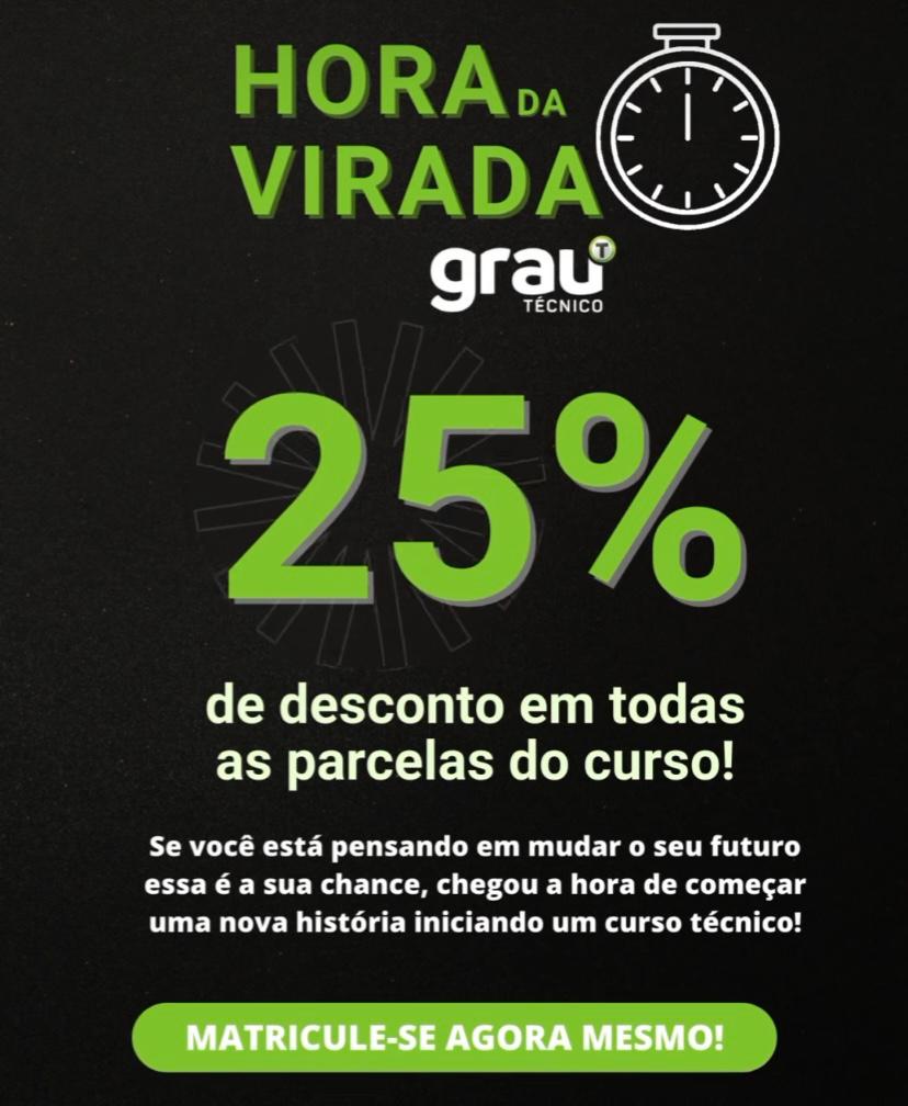 Grau Técnico ST lança promoção para seus cursos