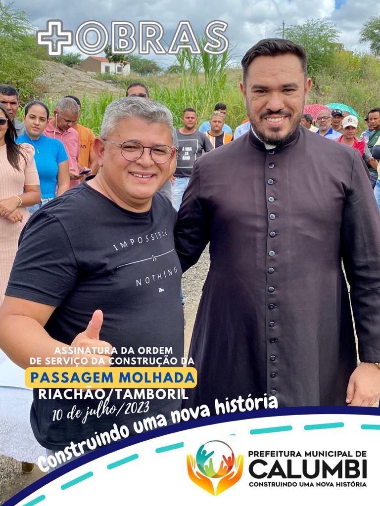 Prefeitura de Calumbi assina ordem de serviço