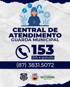 Guarda Municipal de ST lança Central de Atendimento 24h