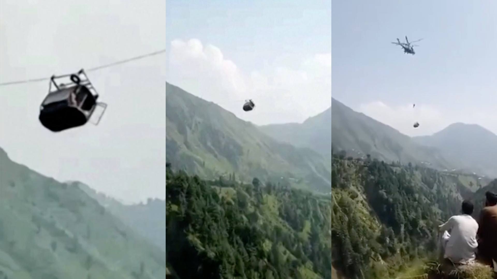 Teleférico no Paquistão: autoridades suspendem resgate por helicóptero