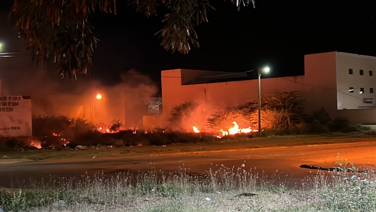 Leitores do Farol flagram incêndio no Anel Viário de ST