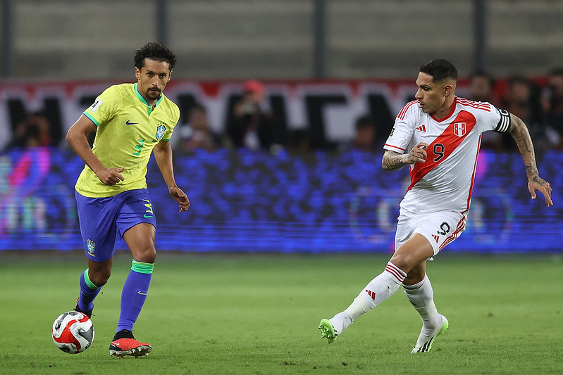 Com gol de Marquinhos, Brasil vence Peru nas Eliminatórias