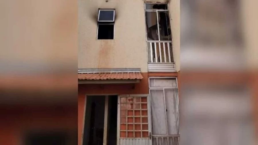 Mulher pula de apartamento com os filhos para escapar de incêndio