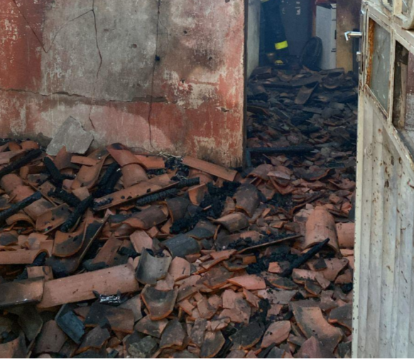 Incêndio destrói residência em bairro de ST nesse sábado