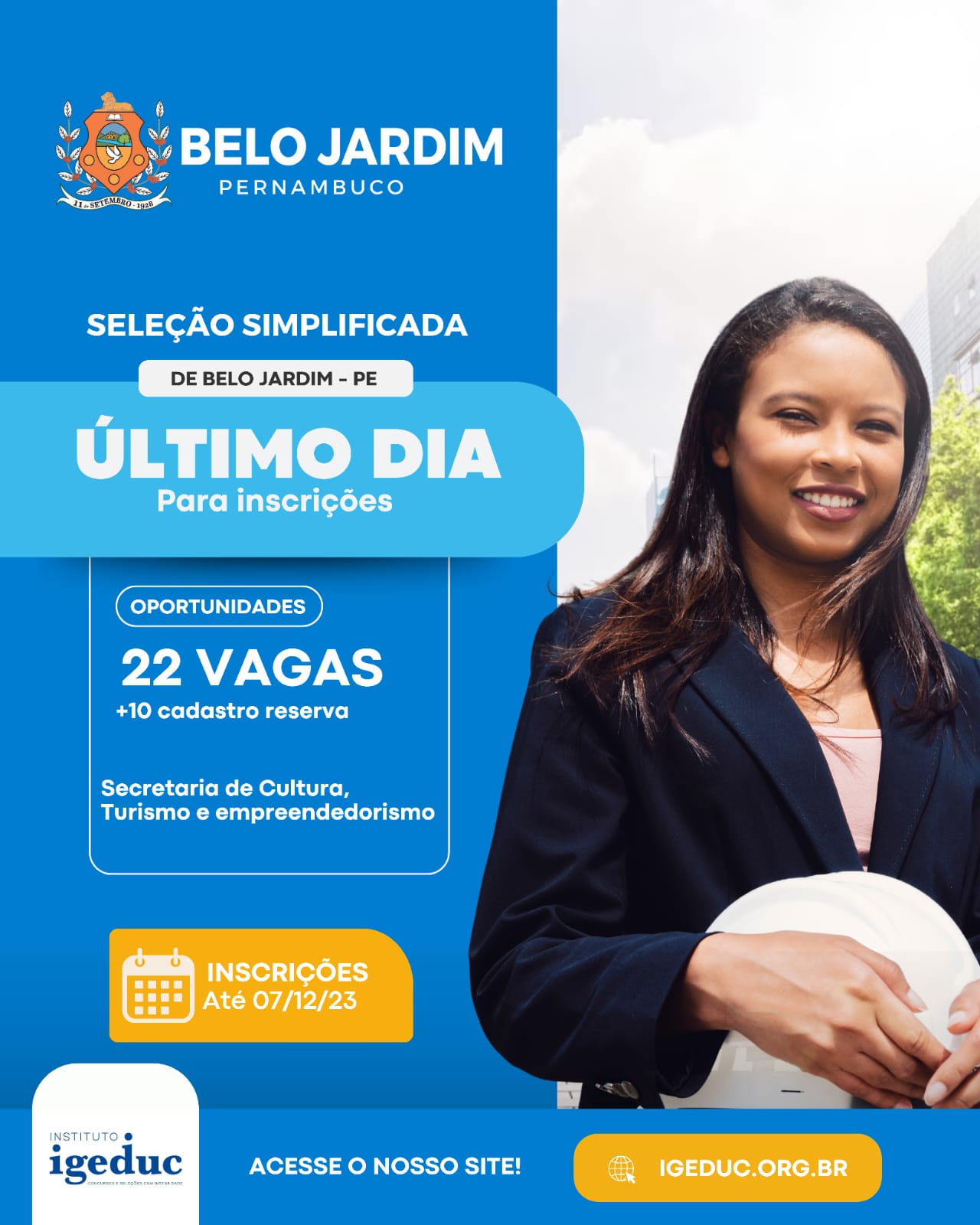 Belo Jardim inscreve até amanhã na seleção