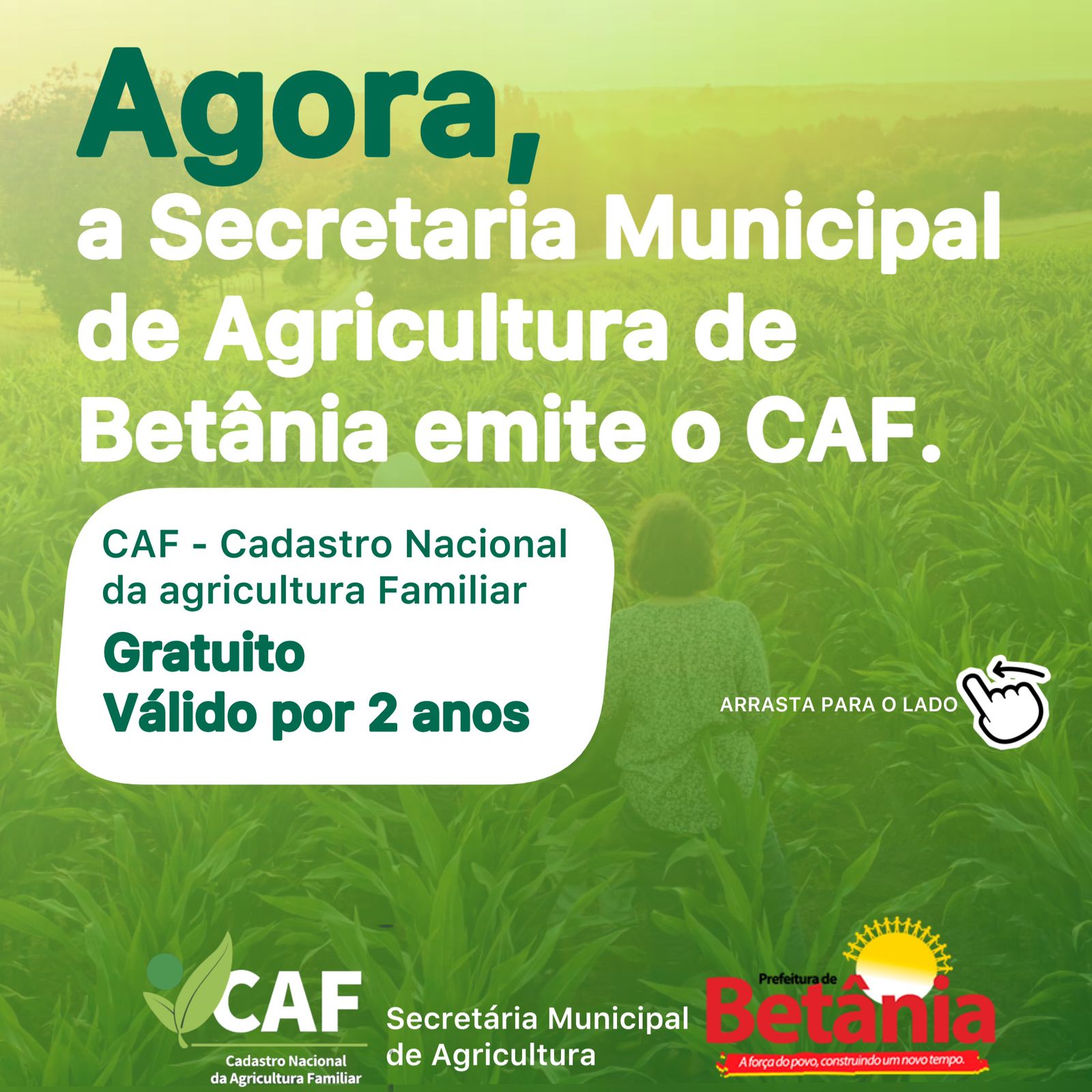Betânia passa a emitir CAF na Sec. de Agricultura