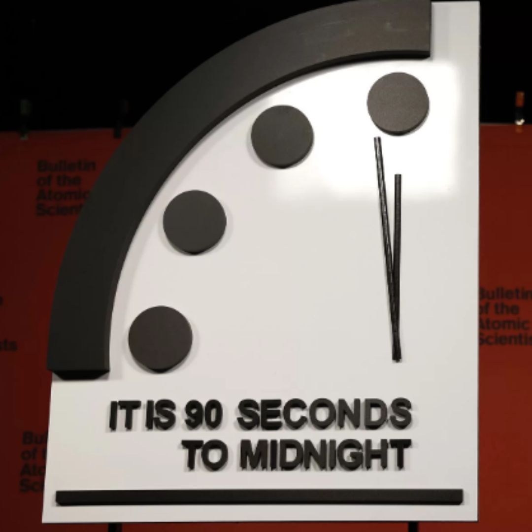 “Relógio do Juízo Final” marca 90 segundos para o apocalipse