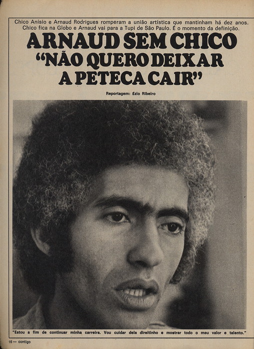 A separação 'explosiva' entre Arnaud e Chico Anysio em 1976