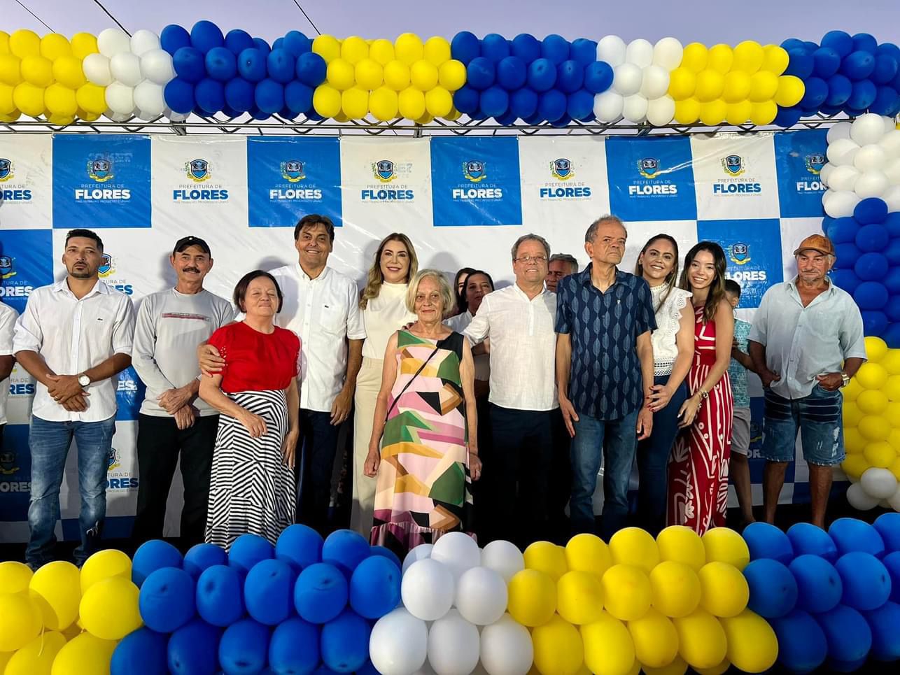 Flores celebra inauguração Espedito Marques de Souza