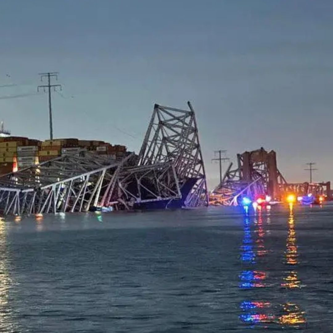 Navio que bateu em ponte em Baltimor perdeu controle e enviou alerta de 'mayday'
