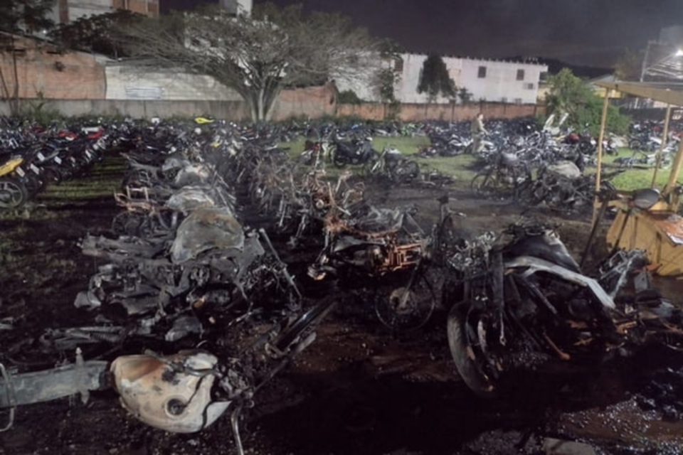 Homem coloca fogo em mais de 50 motos em Santa Catarina