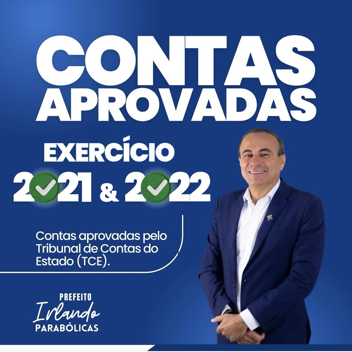 Irlando Parabólicas tem Contas de 2022 aprovadas 1 Prefeito de Santa Cruz da Baixa Verde tem contas de 2022 aprovadas pelo TCE - Foto: Assessoria